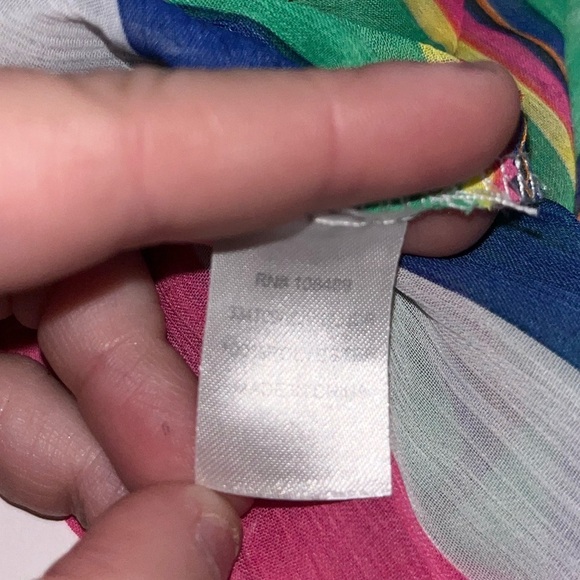 Charming Charlie Fruit Stripe Chiffon Camisole Y2K Tank Tops Vintage Versona - Picture 5 of 6